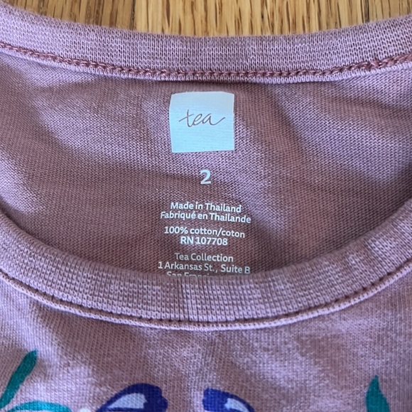 Tea Collection 2T mauve dress - Picture 2 of 3